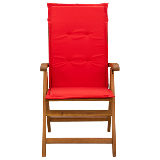 vidaXL Reclining Garden Chairs 6 pcs Natural Solid Acacia Wood 2