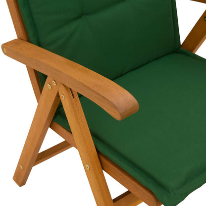 vidaXL Reclining Garden Chairs 6 pcs Natural Solid Acacia Wood 4