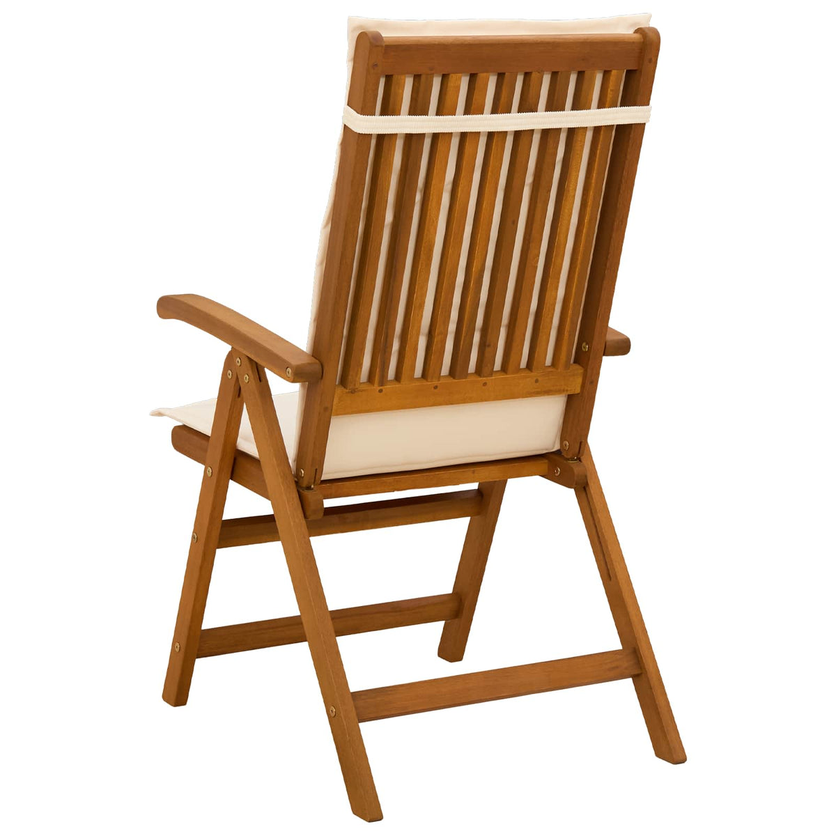 vidaXL Reclining Garden Chairs 8 pcs Natural Solid Acacia Wood 3