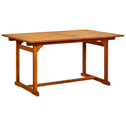 vidaXL 5-Piece Garden Dining Set Natural Solid Acacia Wood 5
