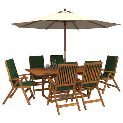 vidaXL 7-Piece Garden Dining Set Natural Solid Acacia Wood 3