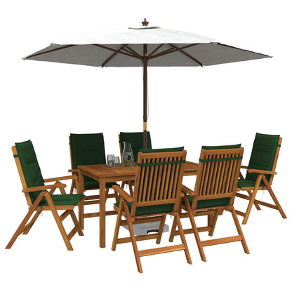 vidaXL 7-Piece Garden Dining Set Natural Solid Acacia Wood 3