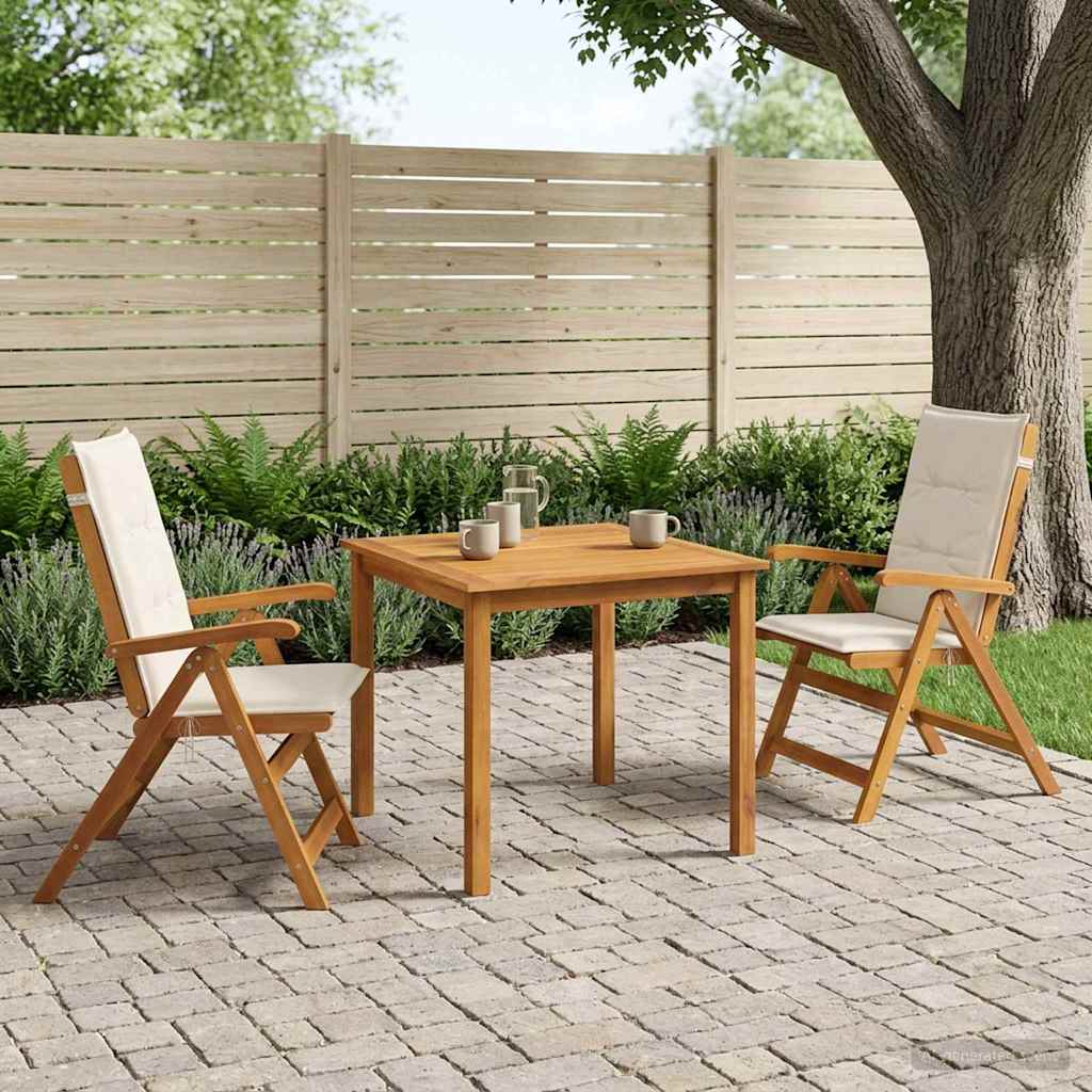 vidaXL 3-Piece Garden Dining Set 2-Seaters Solid Acacia Wood