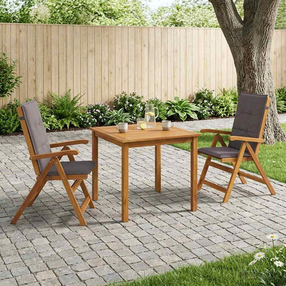 vidaXL 3-Piece Garden Dining Set 2-Seaters Solid Acacia Wood