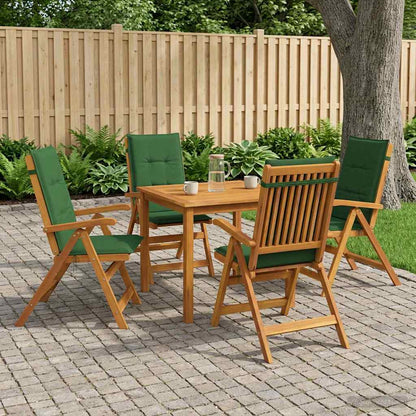 vidaXL 5-Piece Garden Dining Set 4-Seaters Green Solid Acacia Wood 1