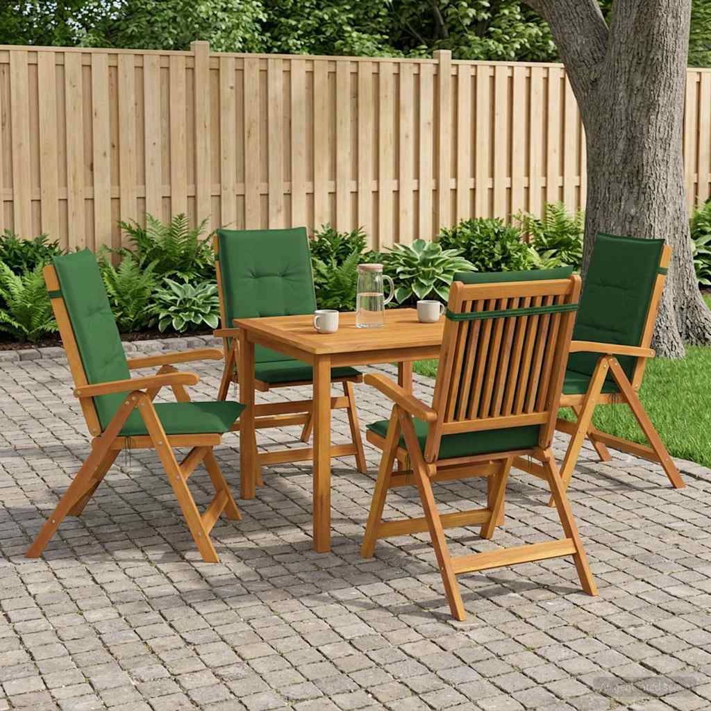 3-Piece Garden Dining Set 2-Seaters Solid Acacia Wood Green