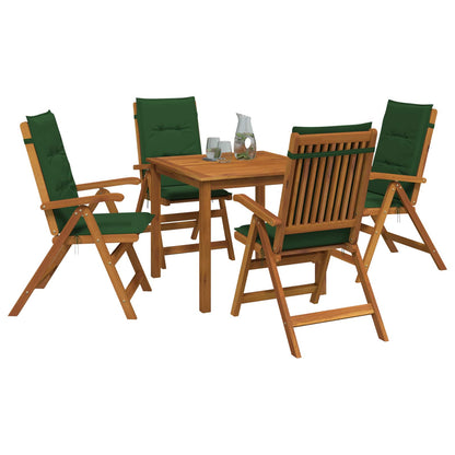 3-Piece Garden Dining Set 2-Seaters Solid Acacia Wood Green