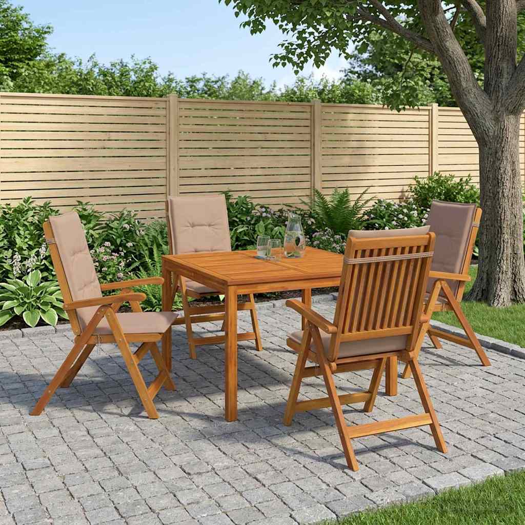 vidaXL Garden Dining Set Natural Solid Acacia Wood 1