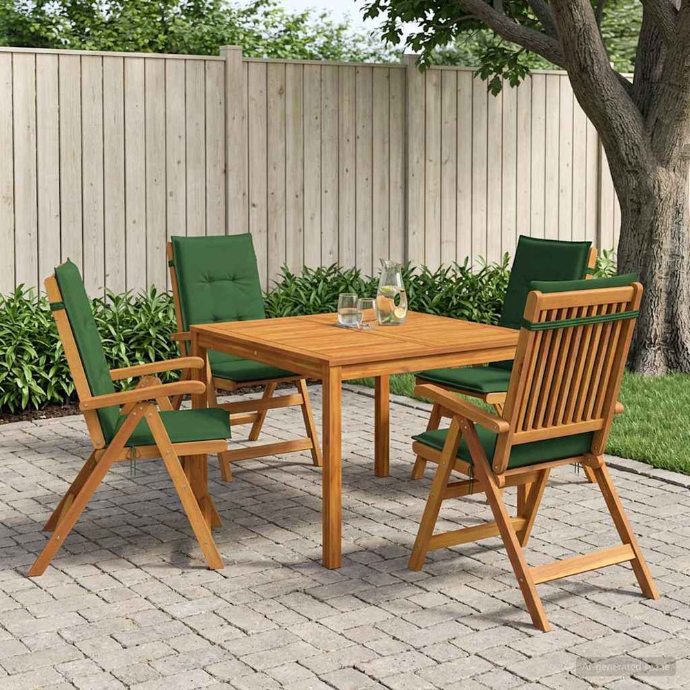 vidaXL Garden Dining Set Natural Solid Acacia Wood