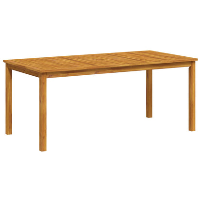 vidaXL Garden Dining Set 6-Seaters Natural Solid Acacia Wood 4