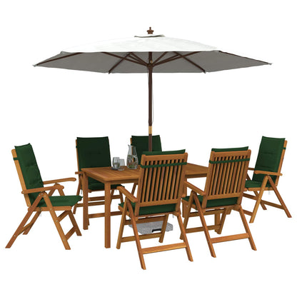 vidaXL Garden Dining Set 6-Seaters Natural Solid Acacia Wood 2