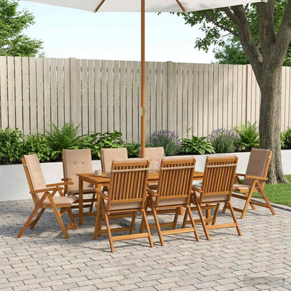 vidaXL Garden Dining Set 8-Seaters Natural Solid Acacia Wood 1