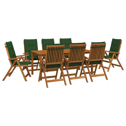 vidaXL Garden Dining Set 8-Seaters Natural Solid Acacia Wood 2