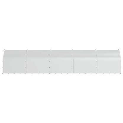 vidaXL Chicken Coop Silver 1000 x 200 x 200 cm Galvanised Steel 5