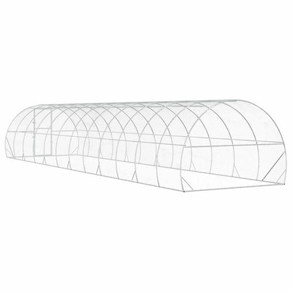 vidaXL Chicken Coop Silver 1200 x 300 x 200 cm Galvanised Steel 6