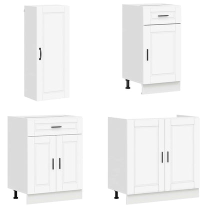 vidaXL Kitchen Unit PORTO 8 pcs White Engineered Wood 3