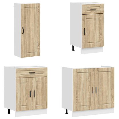 vidaXL Kitchen Unit PORTO 8 pcs Sonoma Oak Engineered Wood 3