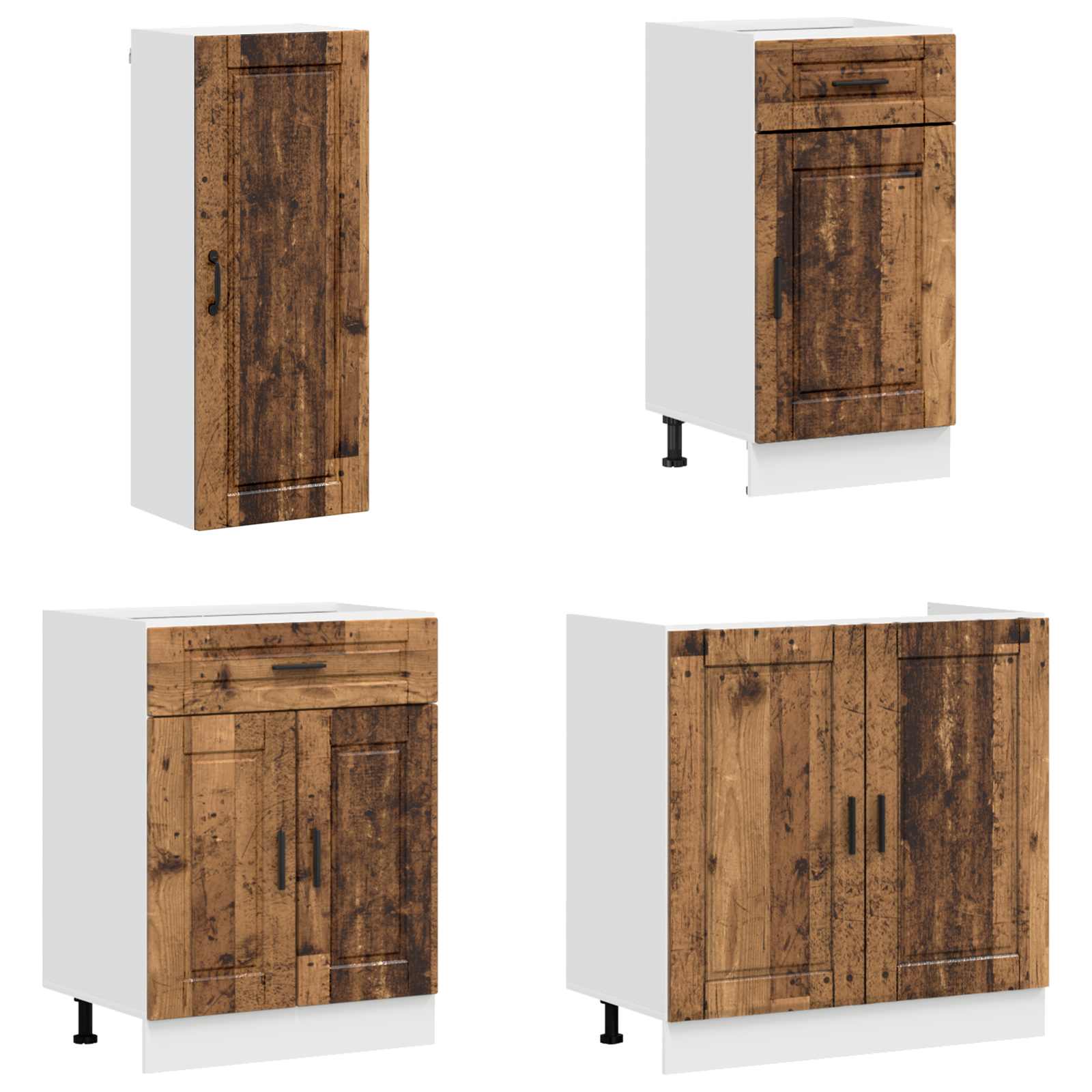 vidaXL Kitchen Unit PORTO 8 pcs Old Wood Engineered Wood 3