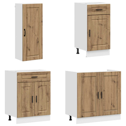 Kitchen Unit PORTO 8 pcs Engineered Wood Artisan oak 100 cm