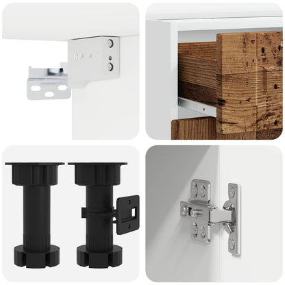 vidaXL Kitchen Unit PORTO 8 pcs Old Wood Engineered Wood 5