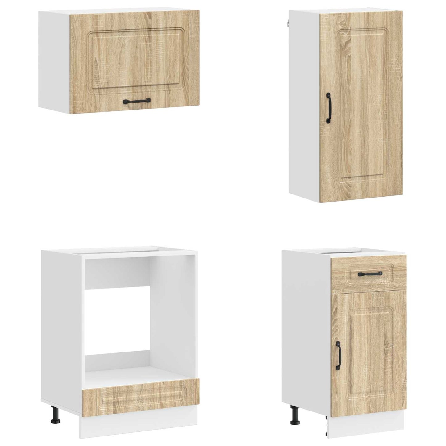 vidaXL Kitchen Unit KALMAR 8 pcs Sonoma Oak Engineered Wood 4