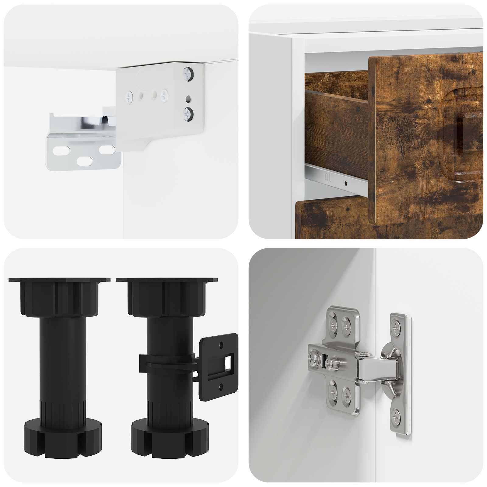 vidaXL Kitchen Unit KALMAR 8 pcs Smoked Oak Engineered Wood 5