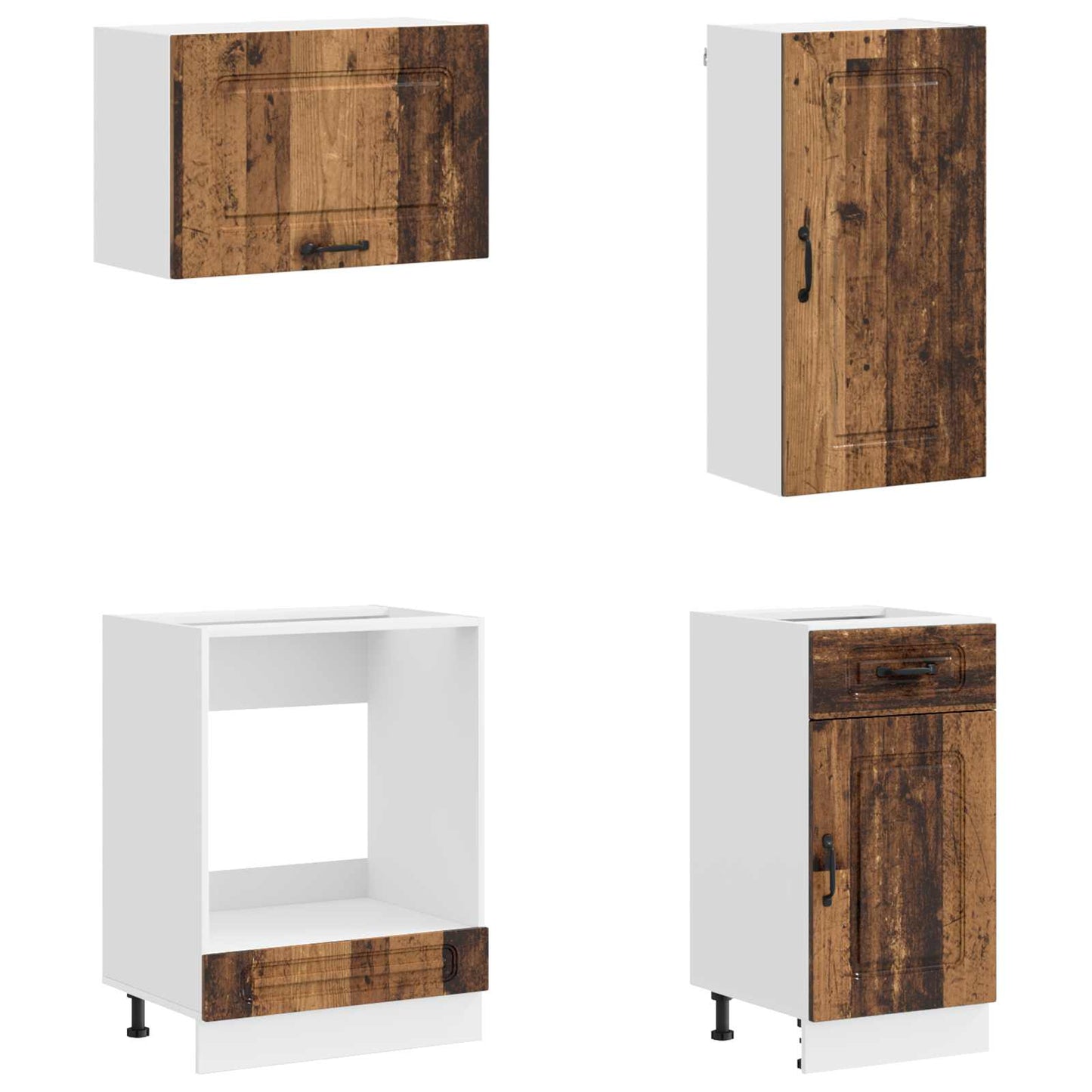 vidaXL Kitchen Unit KALMAR 8 pcs Old Wood Engineered Wood 4