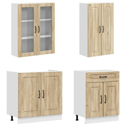 vidaXL Kitchen Unit KALMAR 8 pcs Sonoma Oak Engineered Wood 3