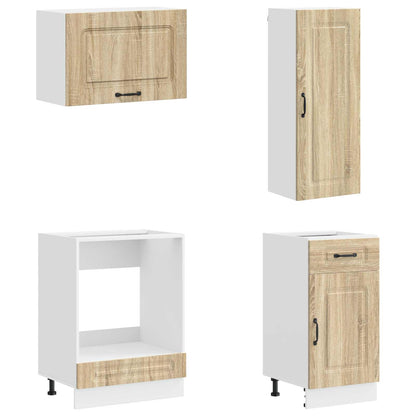 vidaXL Kitchen Unit KALMAR 8 pcs Sonoma Oak Engineered Wood 4
