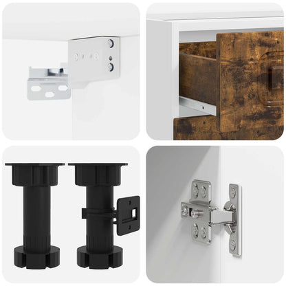 vidaXL Kitchen Unit KALMAR 8 pcs Smoked Oak Engineered Wood 5