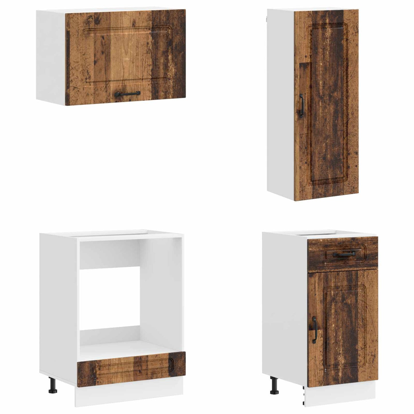 vidaXL Kitchen Unit KALMAR 8 pcs Old Wood Engineered Wood 3