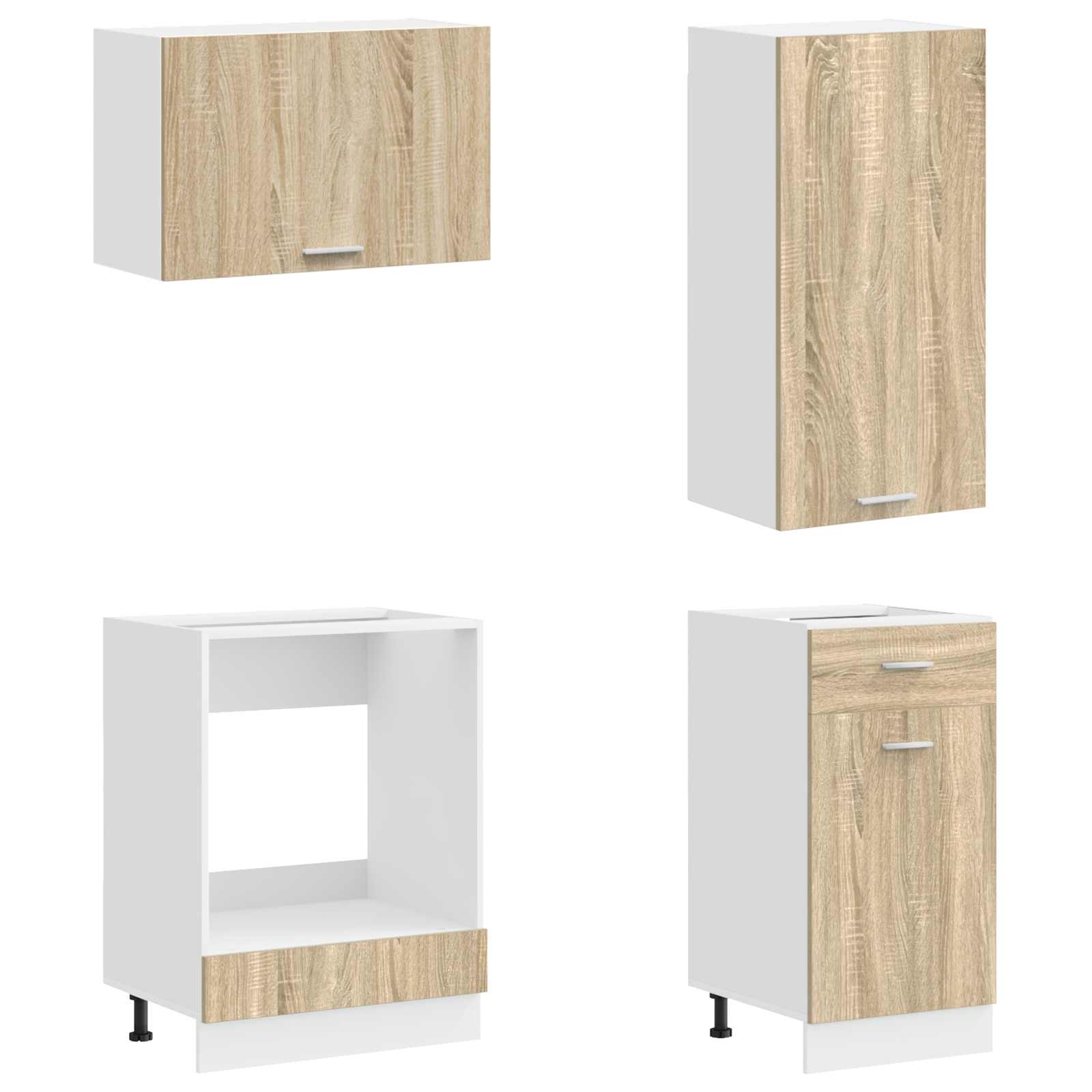 vidaXL Kitchen Unit LYON 8 pcs Sonoma Oak Engineered Wood 4