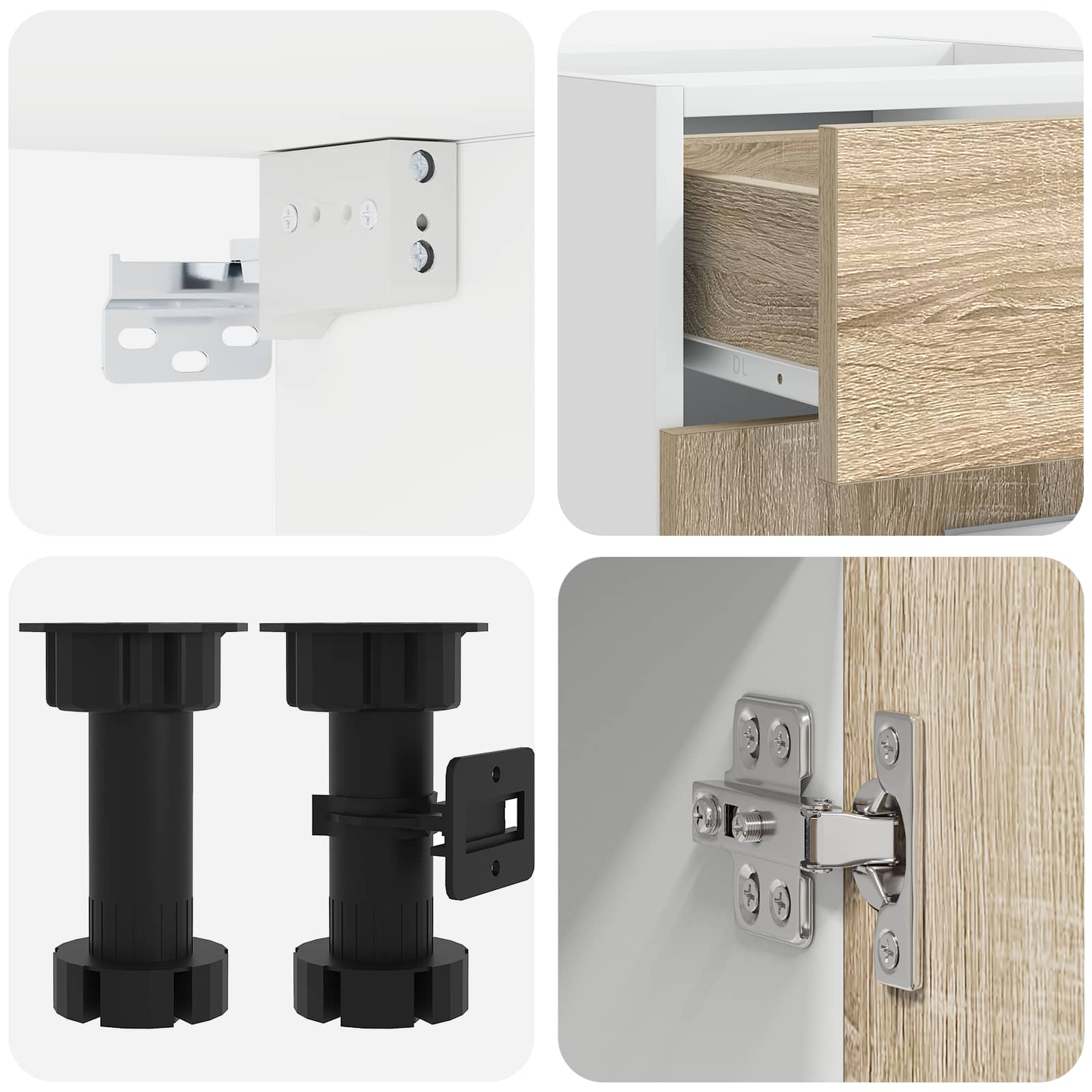 vidaXL Kitchen Unit LYON 8 pcs Sonoma Oak Engineered Wood 5