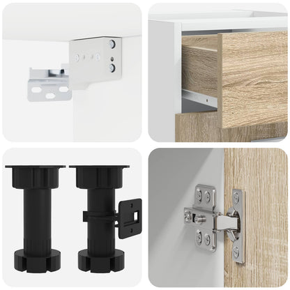 vidaXL Kitchen Unit LYON 8 pcs Sonoma Oak Engineered Wood 5