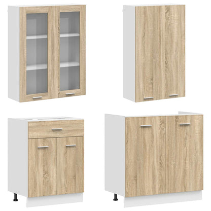 vidaXL Kitchen Unit LYON 8 pcs Sonoma Oak Engineered Wood 3