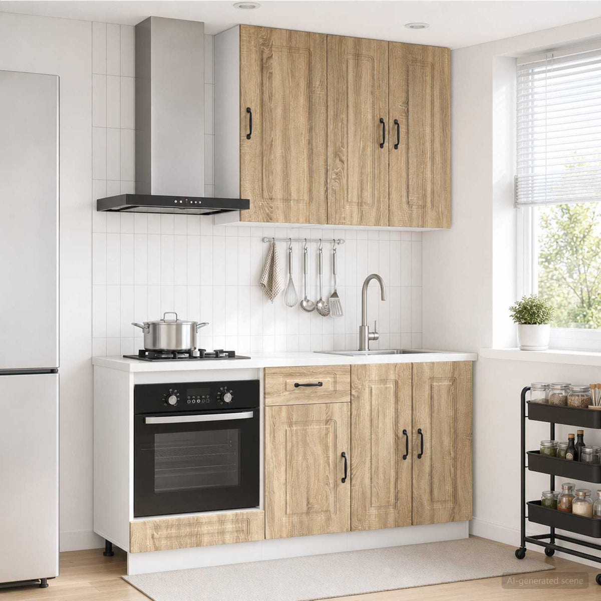 Kitchen Unit KALMAR 5 pcs Engineered Wood Sonoma oak 80 cm