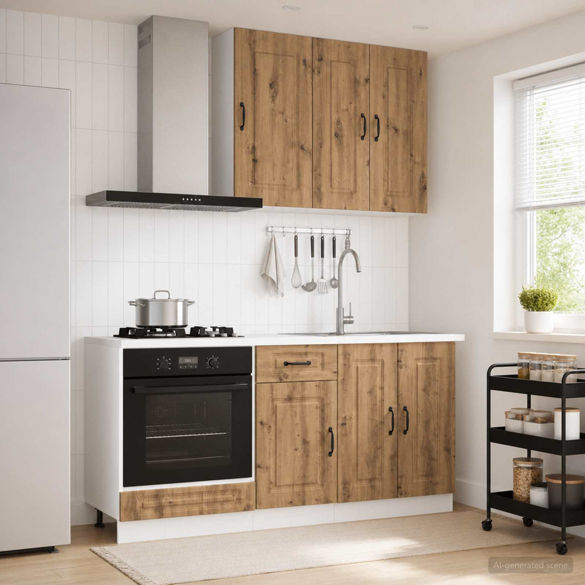 Kitchen Unit KALMAR 5 pcs Engineered Wood Artisan oak 80 cm
