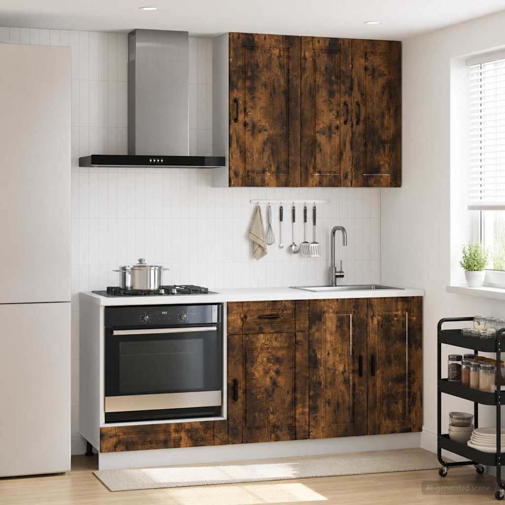 vidaXL Kitchen Unit PORTO 5 pcs Engineered Wood