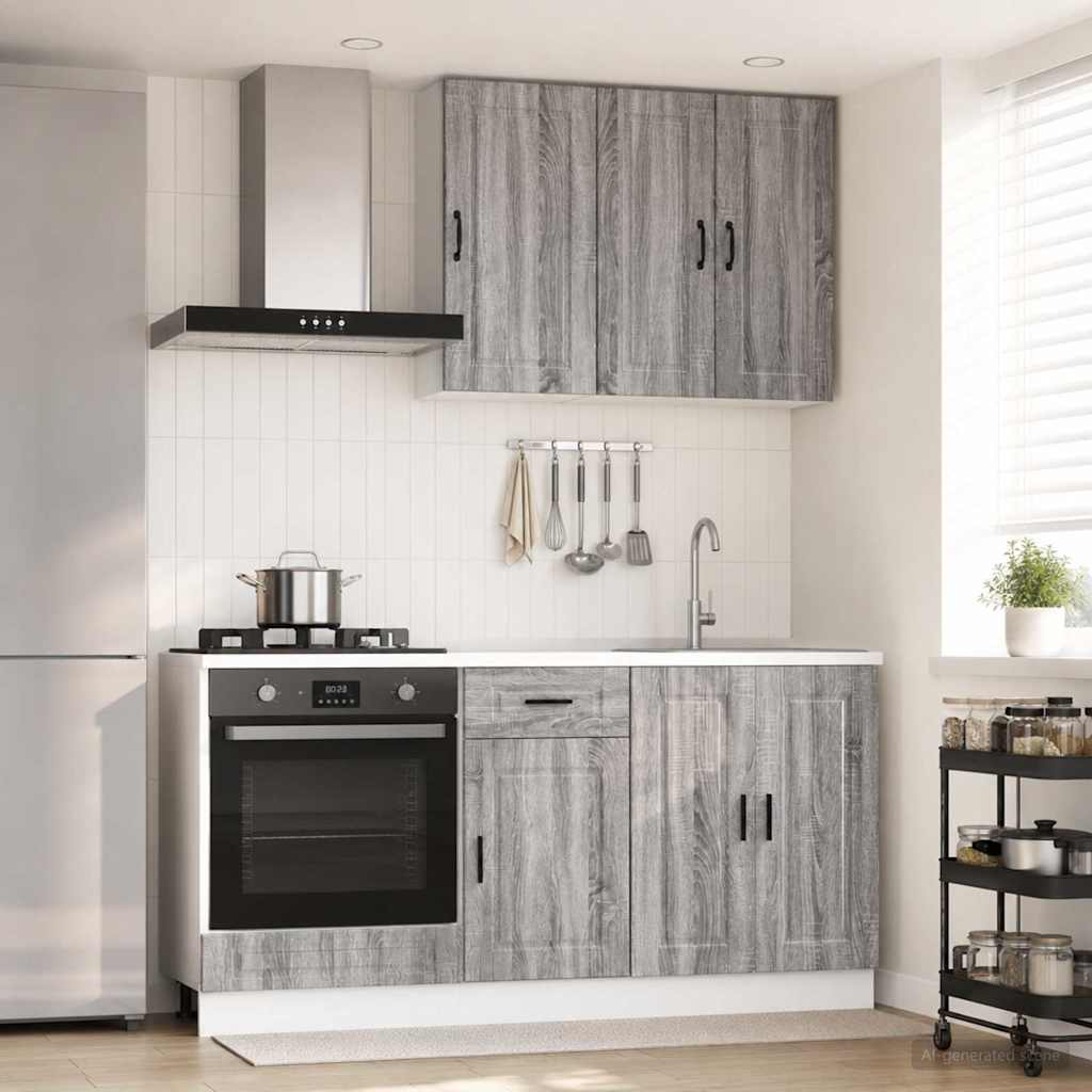 vidaXL Kitchen Unit PORTO 5 pcs Engineered Wood