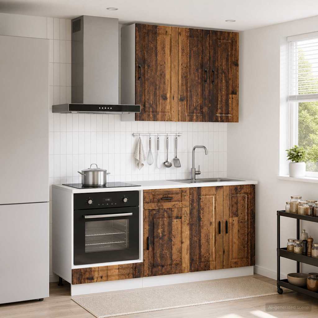vidaXL Kitchen Unit PORTO 5 pcs Engineered Wood