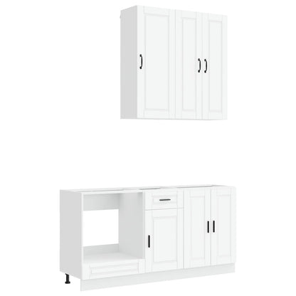 Kitchen Unit PORTO 5 pcs Engineered Wood White