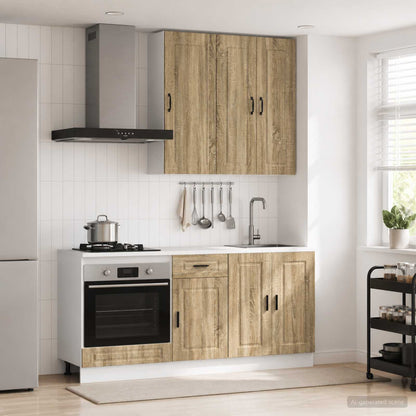 vidaXL Kitchen Unit PORTO 5 pcs Engineered Wood