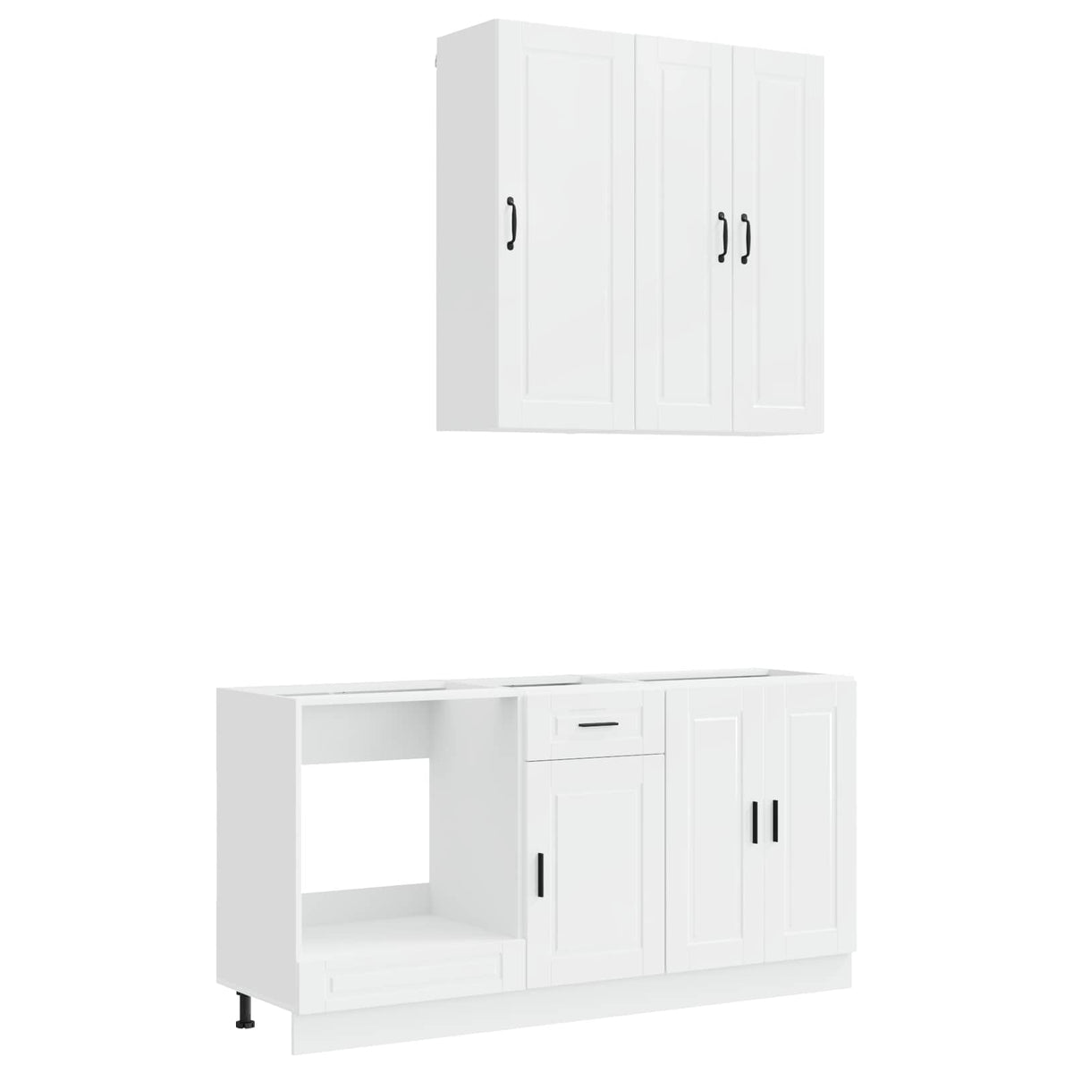 Kitchen Unit PORTO 5 pcs Engineered Wood High gloss white