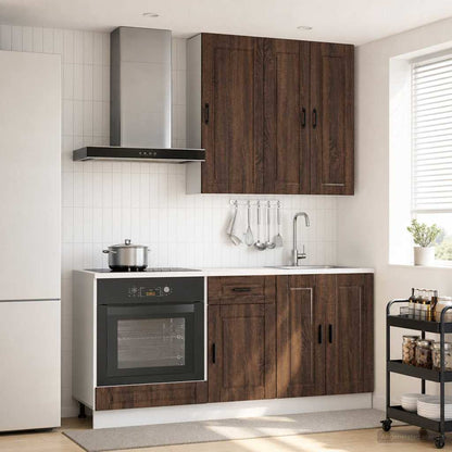 vidaXL Kitchen Unit PORTO 5 pcs Engineered Wood