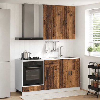 vidaXL Kitchen Unit PORTO 5 pcs Engineered Wood