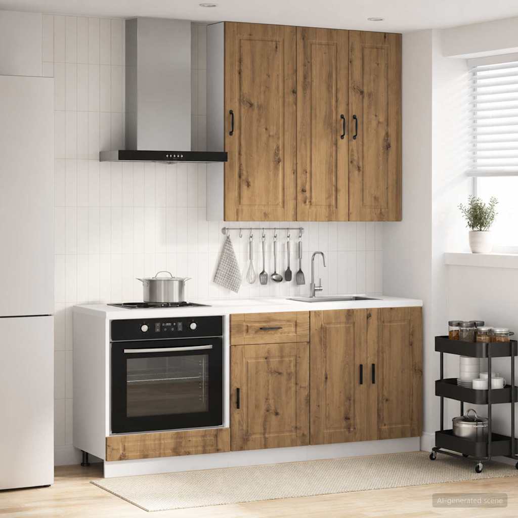 vidaXL Kitchen Unit PORTO 5 pcs Engineered Wood