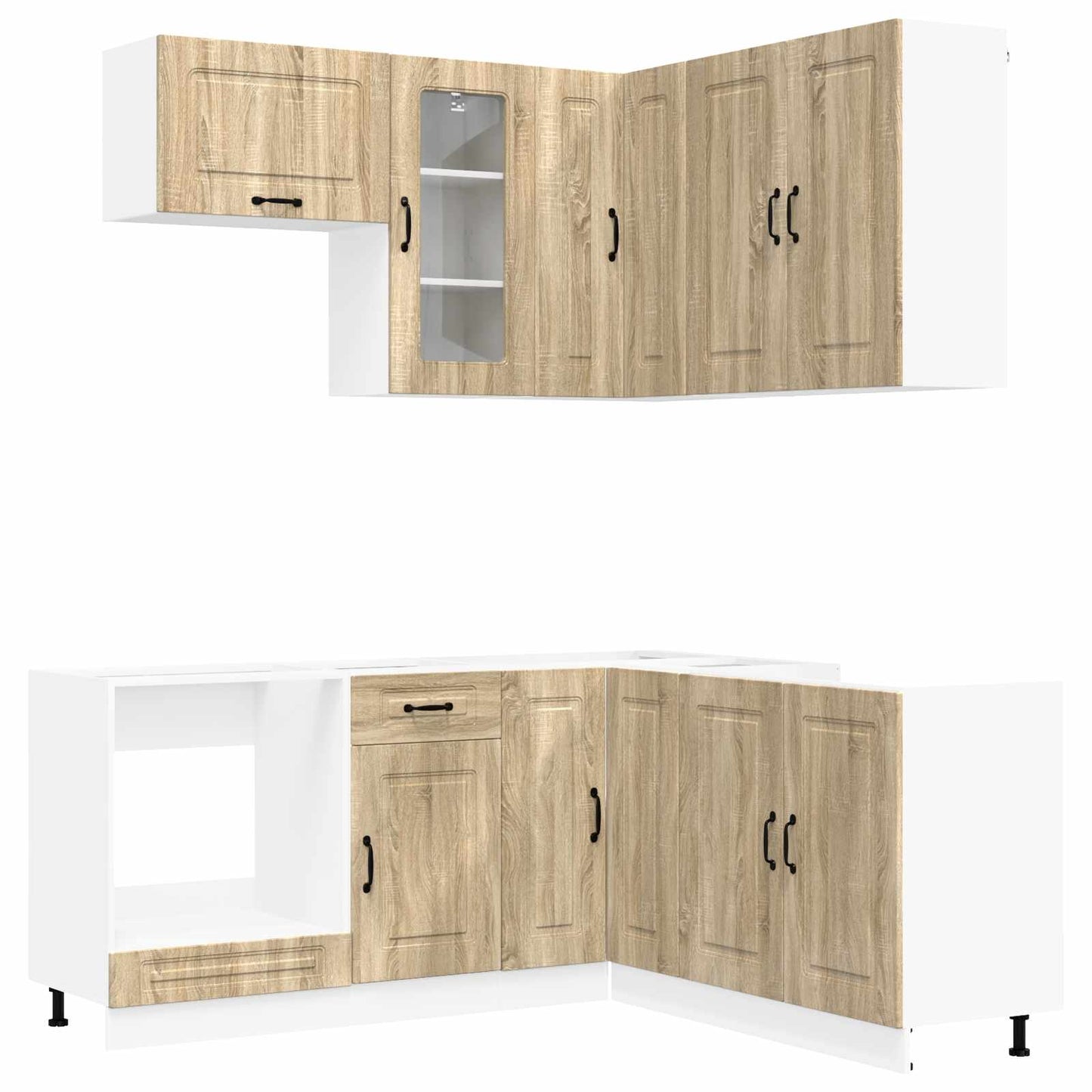 vidaXL Kitchen Unit KALMAR 8 pcs Sonoma Oak Engineered Wood 2