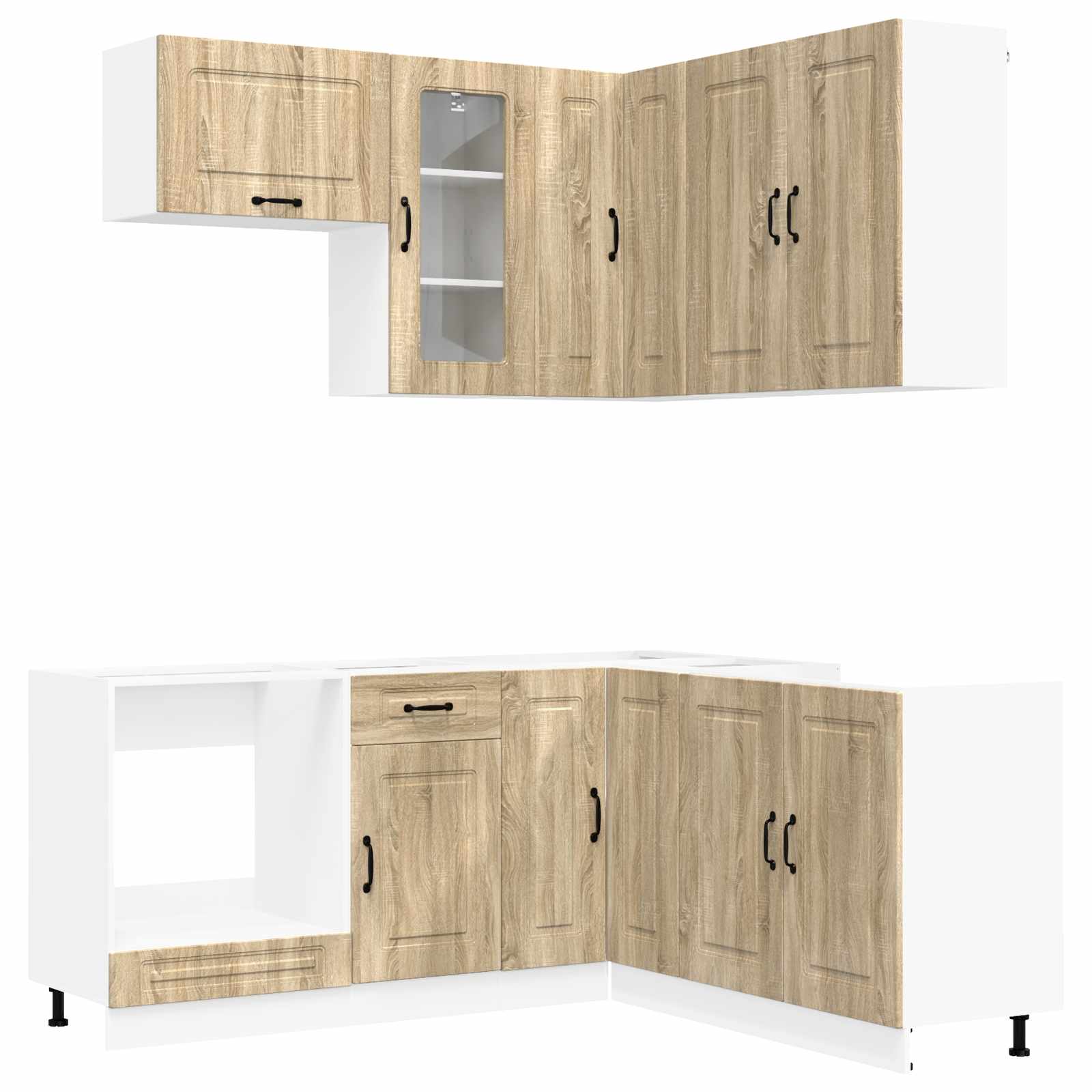 vidaXL Kitchen Unit KALMAR 8 pcs Sonoma Oak Engineered Wood 2