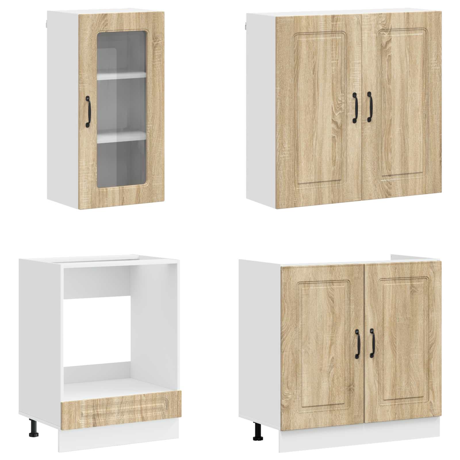 vidaXL Kitchen Unit KALMAR 8 pcs Sonoma Oak Engineered Wood 3