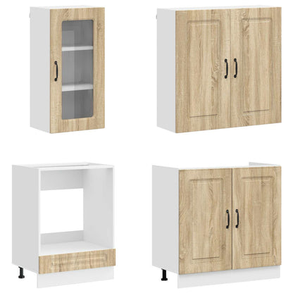 vidaXL Kitchen Unit KALMAR 8 pcs Sonoma Oak Engineered Wood 3